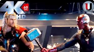 Ultron , tony stark : Vision Lifts Thors Hammer Creating Vision Avengers Age Of Ultron 2015 Movie Clip 4k Hd Youtube