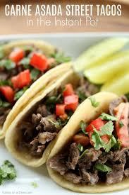 Add the steak to the instant pot, pour in the water. Instant Pot Street Tacos Recipe Easy Pressure Cooker Street Tacos