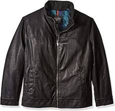 New Dockers Men S Big Lamb Touch Faux Leather Stand Collar Jacket Online Shopping Topfashionslike Leather Jacket Men Stand Collar Jackets Collar Jackets