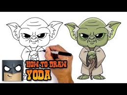 How To Draw Luke Skywalker Star Wars Youtube Yoda Drawing Star Wars Drawings Star Wars Yoda