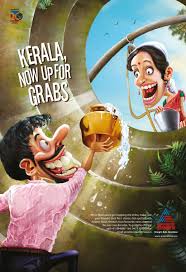 Asianet news (formerly asianet global) is a malayalam news channel owned by jupiter media and in june 2001, asianet communications started a second channel asianet global targeting the huge. Asianet News Up For Grabs Creative Poster Design Female Art Painting Ad Of The World