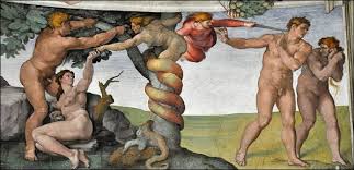La Chute Et L Expulsion Du Jardin D Eden Michel Ange 1509 1510 Chapelle Sixtine Michel Ange The Falling Man Chapelle Sixtine