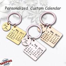 Personalized Calendar Keychain Nice Gift For Yourself And Your Dearest Person Calendar Keychain Personalised Calendar Custom Calendar