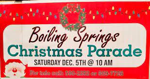 Boiling Springs Christmas Parade 2022 Boiling Springs Community Park - Home | Facebook