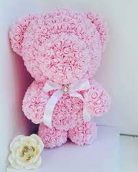 Rose Teddy Bear 17 8 Inch Forever Rose Teddy Bear Wedding Gifts Love Bear Flower Rose Bear Rose Forever Rose Floral Gifts Cute Birthday Gift