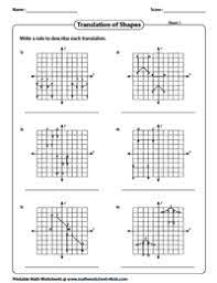 Printable in convenient pdf format. Translation Worksheets