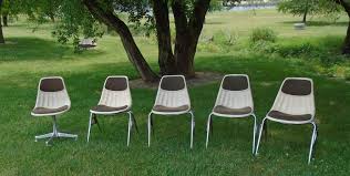 Vintage Fiberglass Shell Chair Clarin Mid Century Chrome Padded Will Ship Fiberglass Shell Chairs Shell Chair Fiberglass