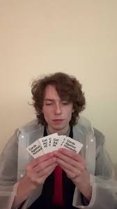 I can’t believe that Bryce prefers Van Pattons card to mine.  #americanpsycho #halloween #fyp