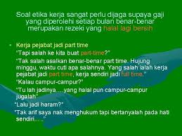 Bila anda terlibat dalam menjalankan kerja dari rumah, anda boleh mengelak daripada mengalami stress akibat kesesakan lalu lintas. Mengibadahkan Kerja Shamsina Shamsuddin Ketua Jabatan Pengajian Islam
