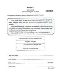 Bahasa melayu tahun 2 mengenal kata tanya. Bahasa Melayu Tahun 2 Ujian Akhir Malay Language Lesson Language