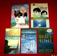 Gary Paulsen Brian Series Complete 5 Ar Books Hatchet River Winter Hunt Return Hatchet Book Chapter Books Gary Paulsen