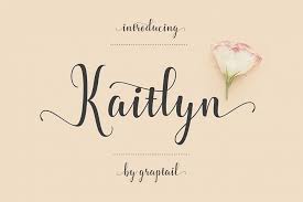 La loopy font by creative cuttable designs. Kaitlyn Script 2551 Script Font Bundles Handwritten Fonts Script Fonts Beautiful Fonts