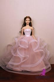 Schnittmuster barbie puppenkleider, burda style 8576. Tonner Schone Tull Satin Spitze Hellrosa Kleid Outfit Kleid Fur American Mode Americ Barbie Kleider Puppen Kleidung Nahen Schnittmuster Puppenkleidung
