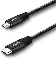 Kuulaa mıcro usb to usb type c converter çevırıcı başlık adaptö. Amazon Com Fasgear Usb C To Micro Usb Cable 30cm Nylon Braided Type C To Micro Usb Cord Compatible With Galaxy S7 S6 Htc One 10 And More Black 1ft Industrial Scientific