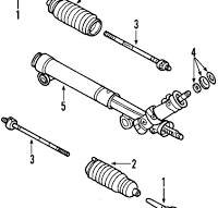 GM OEM Steering Gear-Inner Tie Rod End 26100288