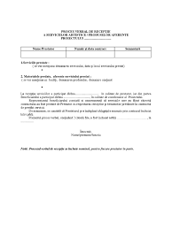 Download formular model de proces verbal de receptie in format pdf, word, doc,. Model Pv Receptie Servicii