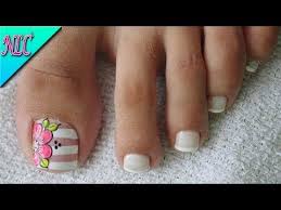 Decoracion De Unas Para Pies Flores Y Frances Flowers Nail Art French Nail Art Nlc Unas De Pies Sencillas Disenos De Unas Mariposas Disenos De Unas Pies