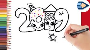 Hoe Teken Je 2019 In Bubbel Letters Leren Tekenen Voor Kids Youtube