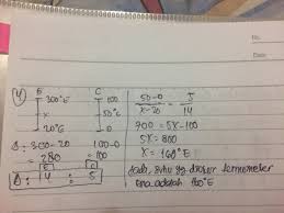 Ena Mengukur Suhu Benda Dengan Termometer Celcius Yaitu 50 C Dan Mengukur Benda Tersebut Dengan Brainly Co Id