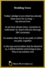 Wedding Vow Ideas And Inspiration With Pdf S Wedding Ceremony Pro Indiana Wedding Vows Love Vows Secular Wedding Vows
