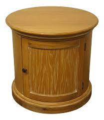 Crafted from solid wood and mdf,the side table is sturdy and durable that ensures a lasting lifespan. Lexington Furniture 28 Round Storage End Table Chairish