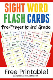 As an alternative to dolch words, you may want to try the fry instant sight word lists. Dolch Sight Word Flash Cards Free Printable For Kids