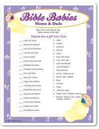 Printable Baby Shower Game Printable Baby Shower Games Baby Shower Fun Bible Baby Names