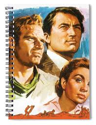 ''The Big Country'', 1958, movie poster base painting Spiral Notebook