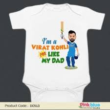 Personalized I M A Virat Kohli Like My Dad Baby Onesie Custom Cricket Newborn Romper Cricket Baby Clo Newborn Onesies Baby Boutique Clothing Baby Onesies