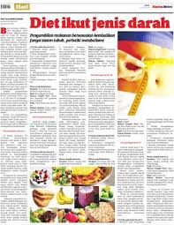 Diet jenis darah diwujudkan oleh peter d'adamo, seorang doktor naturopati yang berteori bahawa individu bertindak balas terhadap pelbagai makanan bergantung pada jenis darah mereka. Diet Ikut Jenis Darah Klik