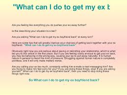 Get your boyfriend back and make him commit! Different Ways To Get Your Boyfriend Back