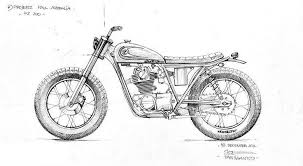 Buku gambar motor custom karya ian galvin dan adam kay. Brat Bike Sketch Google Search Sketsa Drawing Motor