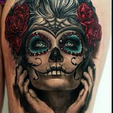 40 Bloodcurdling Day Of The Dead Tattoos Cool Tattoos Tattoos Sugar Skull Tattoos