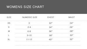 women s nfl jersey size chart