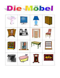 Check spelling or type a new query. Mobel Auf Deutsch Bingo Unterrichtsmaterial Im Fach Daz Daf Artofit