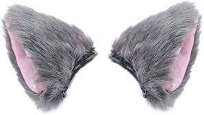 Amazon Com Ztl Cute Cat Fox Long Fur Ears Hair Clip Anime Cosplay Party Costume Headwear Clothing Cosplay Anime Costume Party Ear Hair