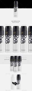 Metallic Spray Bottle Deodorant Mockup Graphicriver Mockup Psd Template Cosmeticmockup Templatedesign Bea Packaging Mockup Cosmetics Mockup Deodorant