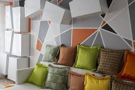 Geometric interior design is a trend that incorporates sharp shapes and clean lines. Geometric Objects And Decoration Patterns In Modern Living Room Designs