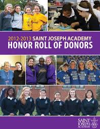 Saint Joseph Academy Donor Honor Roll 2012-13 by Saint Joseph Academy