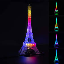 Btf Lighting Usb 5v Romance Eiffel Tower Built In Color Changing Night Light 9 8inch 48 Led Ws2812b Rgb Mini Night Light Desk Table Lamp Birthday Gift Dream Color Amazon Com