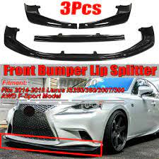 Move's diy lexus off road bumpers will set your truck ap. Gloss Black Front Bumper Lip Spoiler Splitter For 2014 2016 Lexus Is250 Is350 Is200t F Sport Style Front Bumper Lip Splitter Shopee Philippines