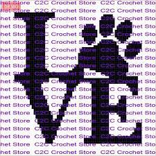 c2c paw print love graphghan pattern craftsy crochet dog patterns pixel crochet corner to corner crochet pattern