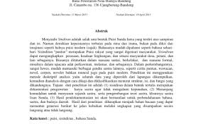 Budaya sunda adalah budaya yang tumbuh dan hidup dalam masyarakat sunda.budaya sunda dikenal dengan budaya yang sangat menjunjung tinggi sopan santun. Contoh Artikel Bahasa Sunda Tentang Kesenian Berbagai Contoh