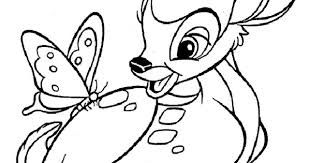 Disegni Da Colorare Walt Disney Bambi Migliori Pagine Da Colorare