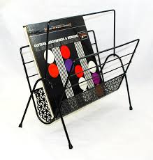 60s Black Wrought Iron Mid Century Modernist Magazine Rack Etsy Mid Century Storage Retro Home Decor Mid Century Modern Style