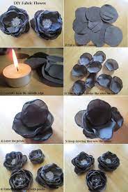 Fabric Flower Bouttonieres Faux Leather Steampunk Lapel Pins Crafting Is My Therapy Fabric Flowers Diy Fabric Flower Tutorial Fabric Flowers