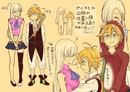 Height Difference Between Elizabeth Meliodas Seven Deadly Sins Anime Pictures To Draw Seven Deadly Sins