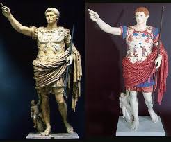 Augustus Of Prima Porta Jpeg 578 482 Pixels Roman Statue Roman Sculpture Greek Statues