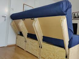 This tutorial will guide you through a $100 diy project that will help you turn any couch into the couch of your dreams. Diy Convertible Sofa Bed With Storage