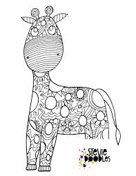 You can search several different ways, depending on what information you have available to enter in the site's search bar. Giraffe With Doodles Free Coloring Page Stevie Doodles Free Printable Coloring Pages